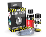 Resin Water 2-Components Epoxy Resin - 180 ml (Enamel) ak-interactive AK-8044