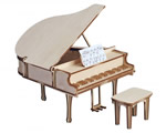 Grand piano with stool score artesanialatina AL30200