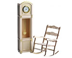 Clock and rocking chair artesanialatina AL30201