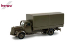 Mercedes-Benz L311 2-axle canvas truck yellow-olive 1:87 herpa HE743150