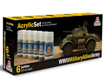 WWll Military Allied Army (6 pz x 20 ml) italeri ITA440AP