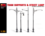 Tram Supports and Street Lamps 1:35 miniart MNA35523