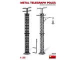 Metal Telegraph Poles 1:35 miniart MNA35529