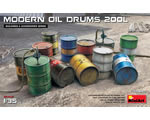 Modern oil drums 200L 1:35 miniart MNA35615