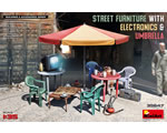 Street furniture with Electronics - Umbrella 1:35 miniart MNA35647