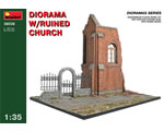 Diorama w/Ruined Church 1:35 miniart MNA36030