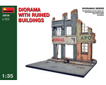 Diorama w/Ruined Buildings 1:35 miniart MNA36036
