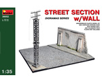 Street section w/Wall 1:35 miniart MNA36052