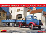 German Truck L1500S w/Cargo Trailer 1:35 miniart MNA38023