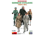 German civilians 1930-40S. Resin heads 1:35 miniart MNA38075