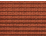 3D cartoncino tegole rosse squadrate 25x12,5 cm HO noch NH56670