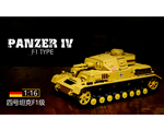 Carro Armato RC German Panzer IV Type F Midium Tank 1:16 2,4 GHz RTR radiokontrol 3858-1UPG