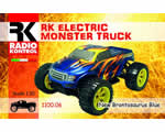 Automodello Monster Truck 4WD 1:10 2,4 GHz Blu/Giallo RTR radiokontrol RKO1100-06
