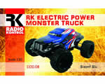 Automodello Desert Truck 4WD 1:10 2,4 GHz Nero/Blu RTR radiokontrol RKO1100-08