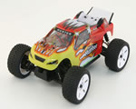 Automodello Truggy 4WD 1:16 2,4 GHz Giallo/Rosso RTR radiokontrol RKO1300-02