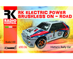 Automodello Brushless On-Road 4WD 1:10 2,4 GHz Bianco/Rosso RTR radiokontrol RKO650-06