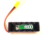 Batteria NiMH 7,2 V 1600 mAh 2/3 A (parallele) per auto scala 1:16 e 1:18 radiokontrol YTO1600AP