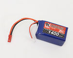 Batteria LiPo 7,4 V 2S 1400 mAh 25C Bec radiokontrol YTO703048EH-T6229