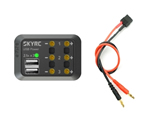 Power Distributor Multipresa con banana Plug e USB per ricarica skyrc SK600114-015