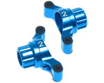 Fuselli posteriori 2 gradi convergenza in alluminio Blu x Tamiya TT-02 (2 pz) yeahracing TT02-007-2BU